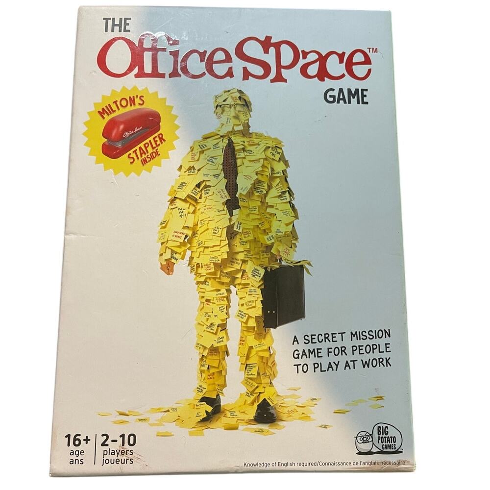 The Office Space Game New Open Box Includes Stickers Based on 1998 Movie